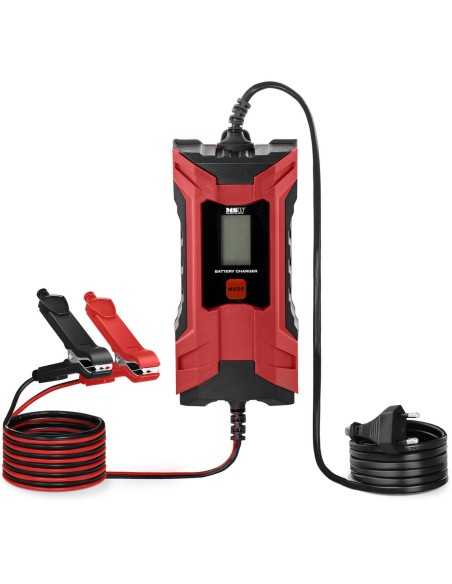 Automatinis automobilinis įkroviklis su LCD atminties funkcija 70 W 6/12 V 2/4 A Automatinis automobilinis įkroviklis su LCD atminties funkcija 70 W 6/12 V 2/4 A