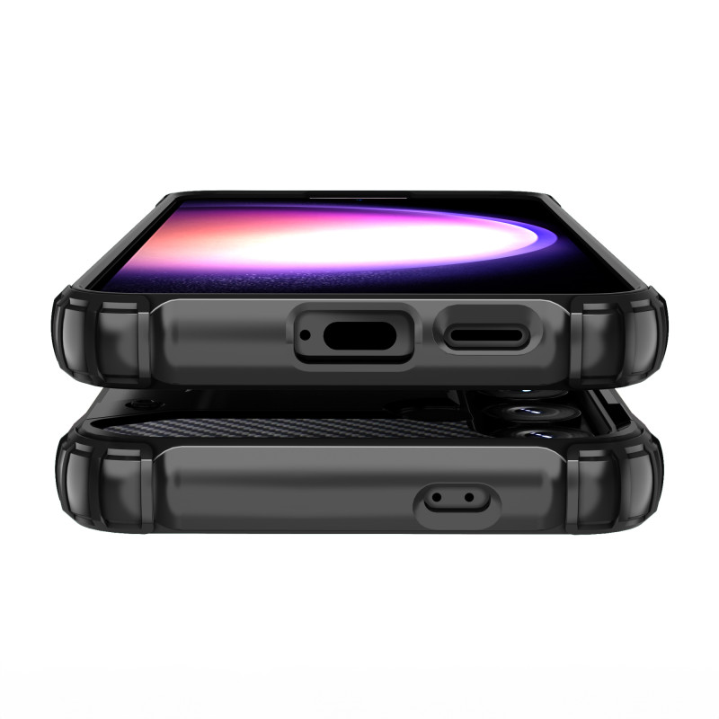 Sustiprintas šarvuotas dėklas Samsung Galaxy S24 Hybrid Armor, juodas