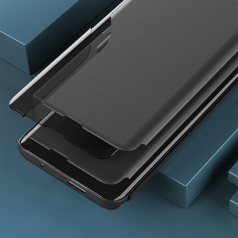 Dėklas Samsung S24+ su atvartu ir stovu Eco Leather View Case, juodas