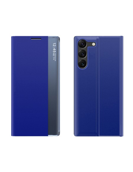 
Naujas Sleep View Case mėlynas dėklas, skirtas Samsung S24+ su magnetiniu atvartu
