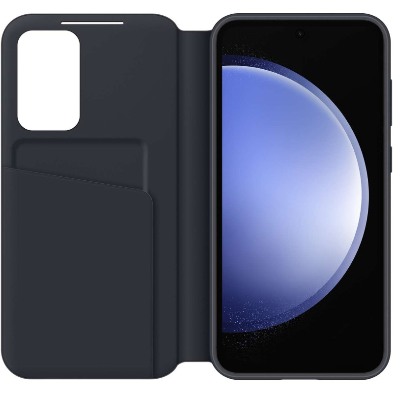 Originalus Samsung Galaxy S23 FE kortelės kišenės Smart View Wallet dėklo dangtelis juodas