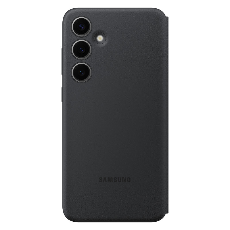 Originalus dėklas, dangtelis Samsung Galaxy S24, Smart View Wallet kortelės lizdas, juodas