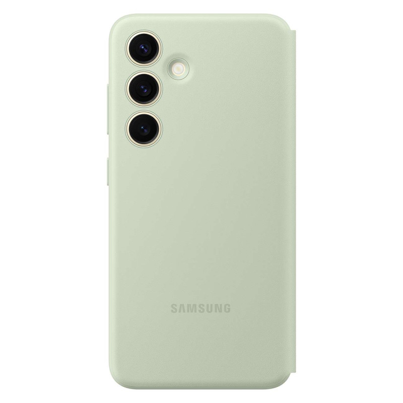 Originalus Samsung Galaxy S24 kortelių lizdo Smart View Wallet dėklo dangtelis šviesiai žalias