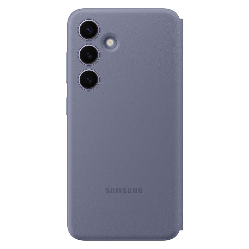 Originalus Samsung Galaxy S24 kortelių lizdo dėklo dėklas Smart View Piniginė violetinė