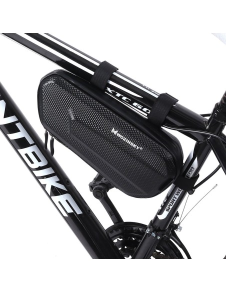 Dviračio rėmo krepšys 1,5 l juodas