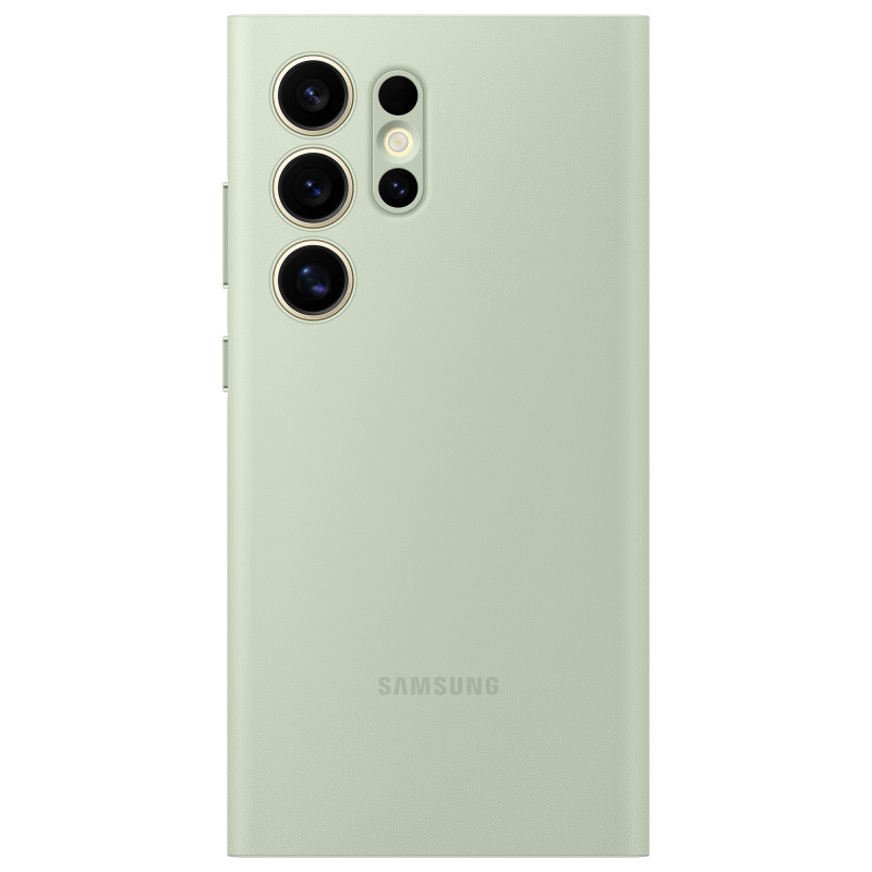 Originalus Samsung Galaxy S24 Ultra kortelių lizdo Smart View Wallet dėklo dangtelis šviesiai žalias