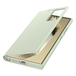 
Originalus Samsung Galaxy S24 Ultra kortelių lizdo Smart View Wallet dėklo dangtelis šviesiai žalias
