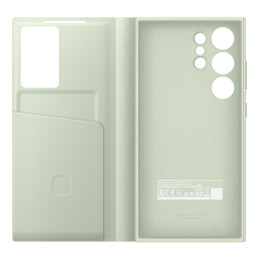 
Originalus Samsung Galaxy S24 Ultra kortelių lizdo Smart View Wallet dėklo dangtelis šviesiai žalias
