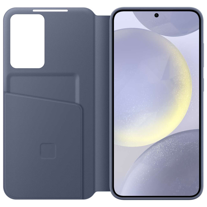 Originalus Samsung Galaxy S24+ kortelės lizdo dėklo dėklas Smart View Piniginė violetinė