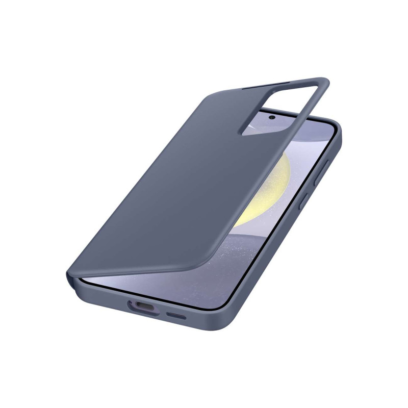 Originalus Samsung Galaxy S24+ kortelės lizdo dėklo dėklas Smart View Piniginė violetinė