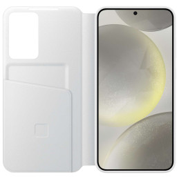 
Originalus Samsung Galaxy S24+ kortelės kišenės Smart View Wallet dėklo dangtelis baltas

