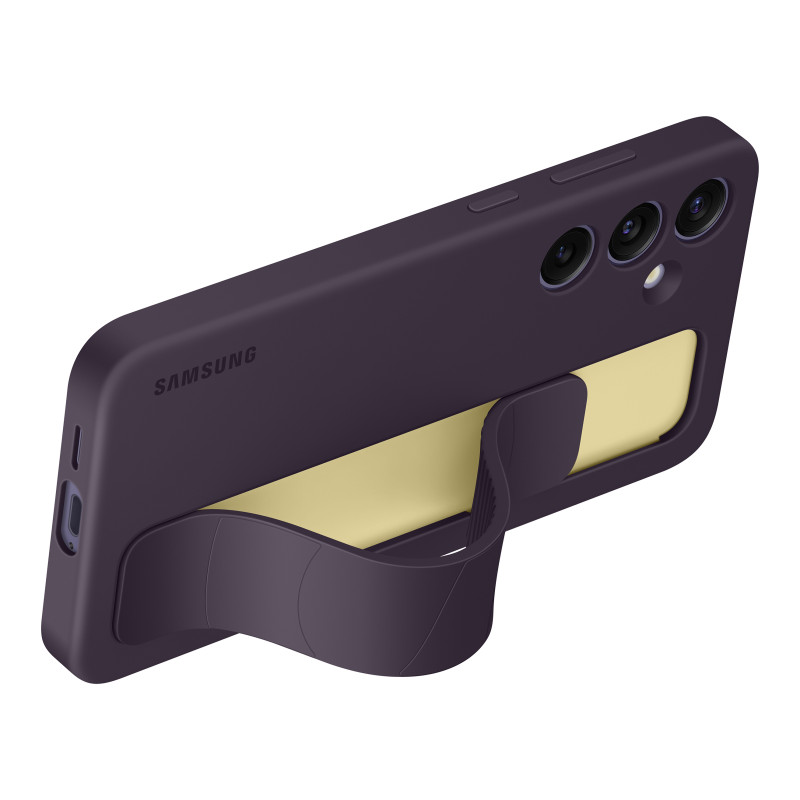Originalus Samsung Galaxy S24+ dėklas su laikikliu ir Standing Grip Case, tamsiai violetinė
