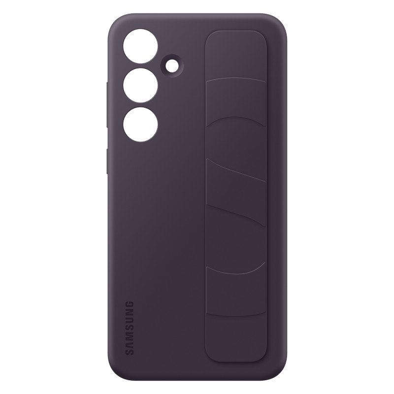 Originalus Samsung Galaxy S24+ dėklas su laikikliu ir Standing Grip Case, tamsiai violetinė
