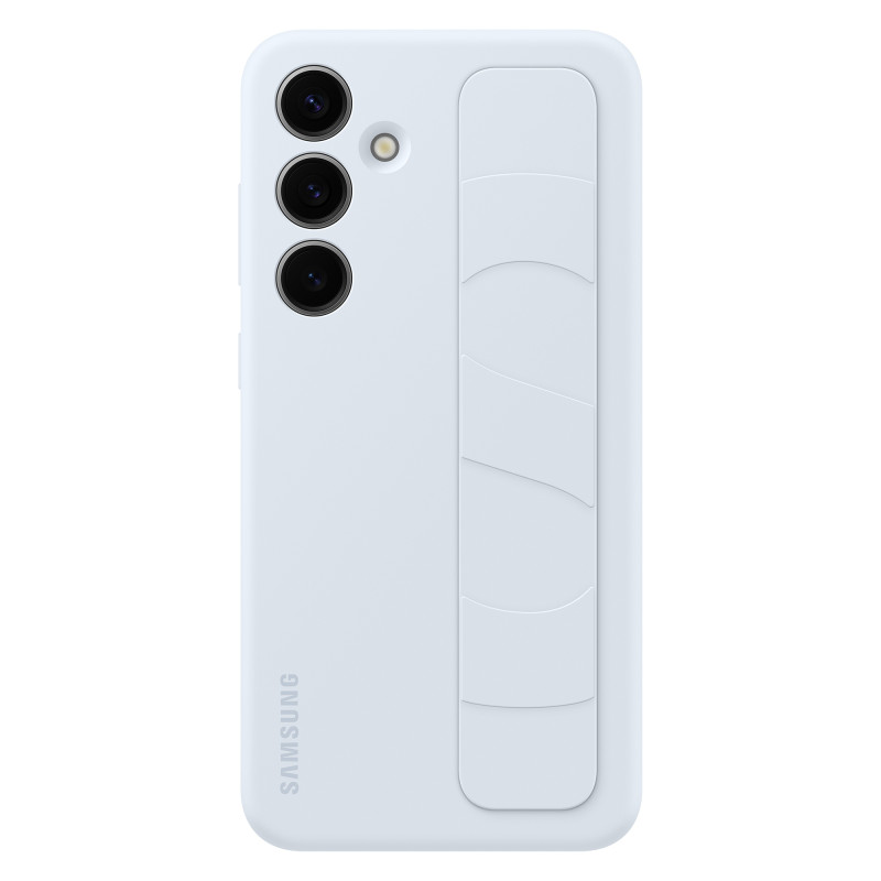 Originalus Samsung Galaxy S24+ dėklas su laikikliu ir Standing Grip Case, šviesiai mėlynas