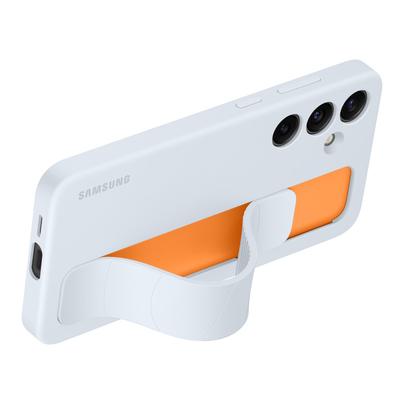 Originalus Samsung Galaxy S24+ dėklas su laikikliu ir Standing Grip Case, šviesiai mėlynas