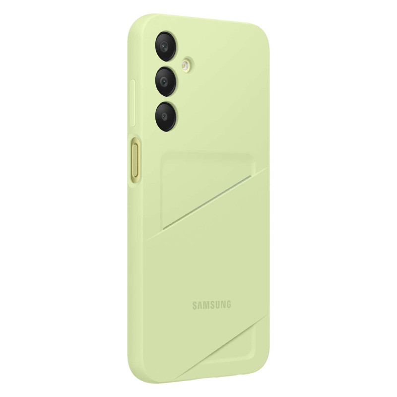Originalus Samsung Galaxy A25 5G dėklas su žalios kortelės kišene