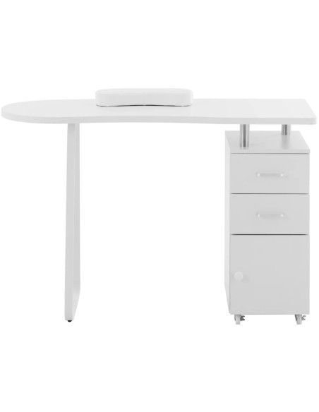 Stalinis manikiūro kosmetinis staliukas su stalčiais ir spintele 120 x 47 x 79,5 cm - baltas
 
Stalinis manikiūro kosmetinis staliukas su stalčiais ir spintele 120 x 47 x 79,5 cm - baltas