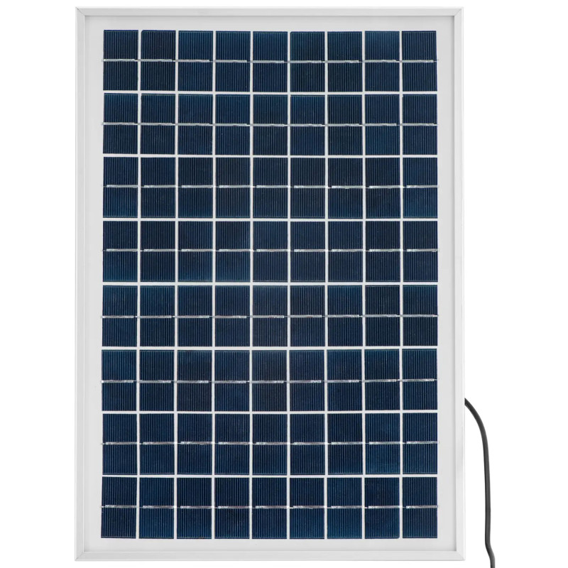 Įkrovimo stotis su saulės kolektoriumi 2x LED lempa 2x USB 6x 12V DC 84 Wh