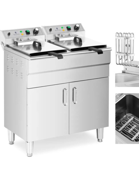 Dviguba atskirai pastatoma elektrinė gruzdintuvė su spintele 400 V 10000 W 26 l
 
Dviguba atskirai pastatoma elektrinė gruzdintuvė su spintele 400 V 10000 W 26 l