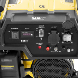 Energijos generatorius elektros generatorius su rankinio paleidimo vežimėliu 15 l 230 V 3000 W
