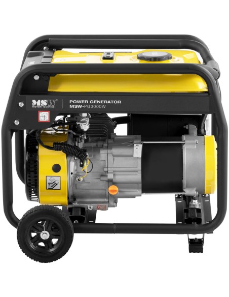 Energijos generatorius elektros generatorius su rankinio paleidimo vežimėliu 15 l 230 V 3000 W Energijos generatorius elektros generatorius su rankinio paleidimo vežimėliu 15 l 230 V 3000 W