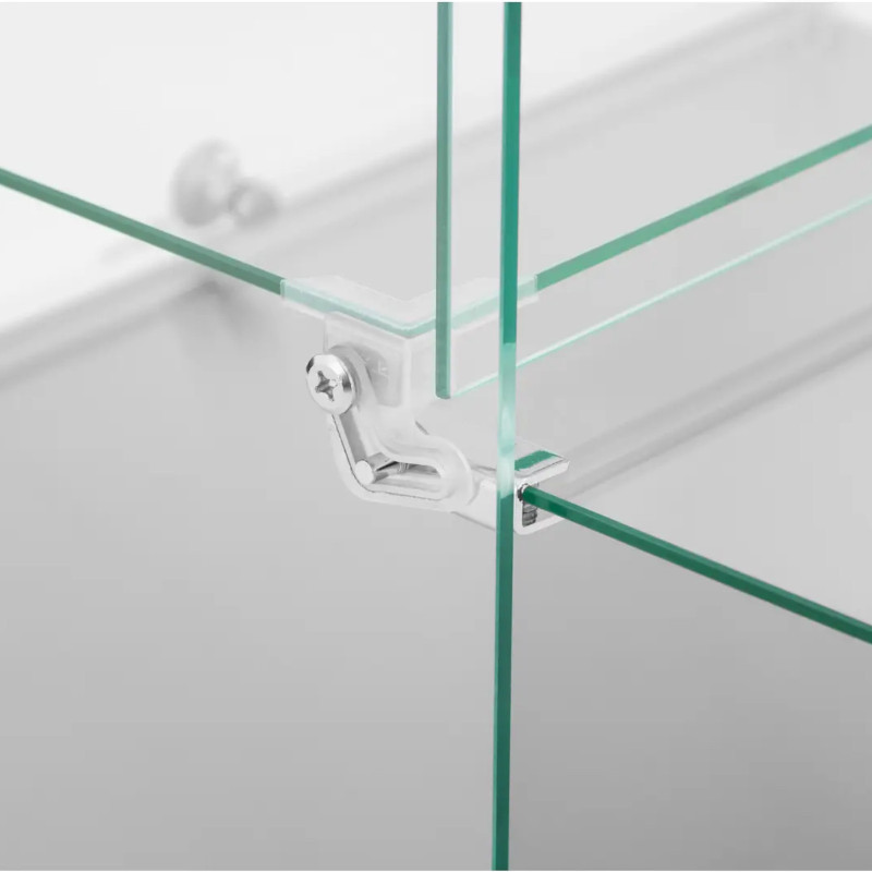 
Konditerijos bufeto vitrina tortams, desertams, bandeliams, stiklinė, 2 lentynos, 50 l
