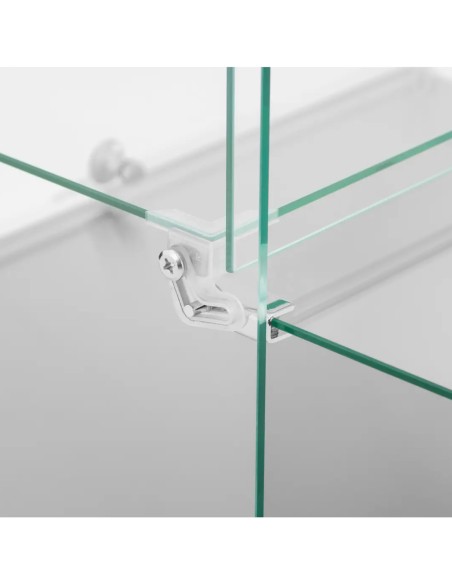 
Konditerijos bufeto vitrina tortams, desertams, bandeliams, stiklinė, 2 lentynos, 50 l
