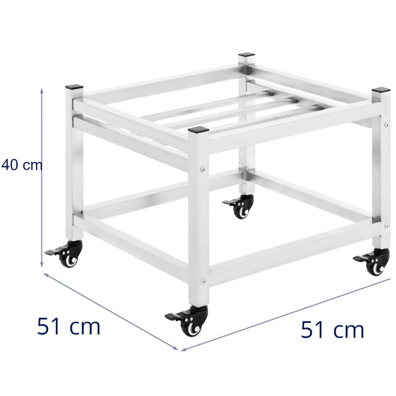 Bazinis vežimėlis fermentaciniam virduliui 45 x 45 cm iki 150 kg