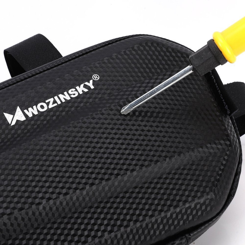 Dviračio rėmo krepšys 1,5 l juodas