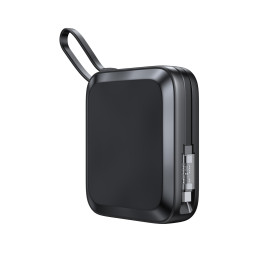 Indukcinis maitinimo blokas 10 000 mAh Icy Series 22,5 W su USB-C kabeliu juodas