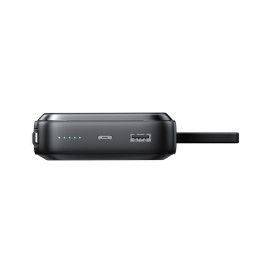 Indukcinis maitinimo blokas 10 000 mAh Icy Series 22,5 W su USB-C kabeliu juodas