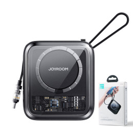 Indukcinis maitinimo blokas 10 000 mAh Icy Series 22,5 W su USB-C kabeliu juodas