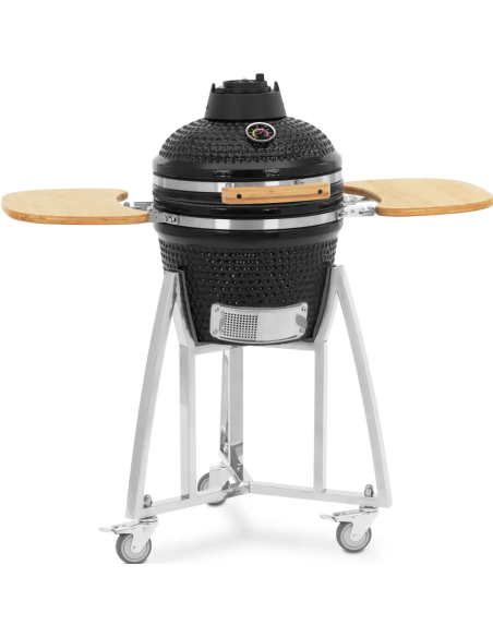 Kamado kepsninė ant ratukų su termometru, 32,5 cm Kamado kepsninė ant ratukų su termometru, 32,5 cm