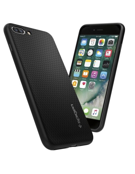 Spigen Liquid Air dėklas iPhone 7 / 8 Plus - juodas