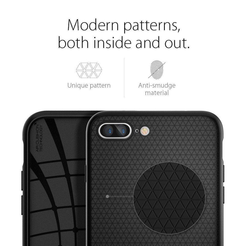 Spigen Liquid Air dėklas iPhone 7 / 8 Plus - juodas
