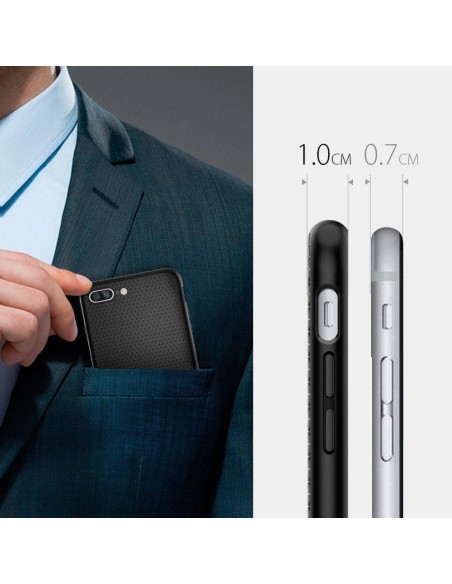 Spigen Liquid Air dėklas iPhone 7 / 8 Plus - juodas