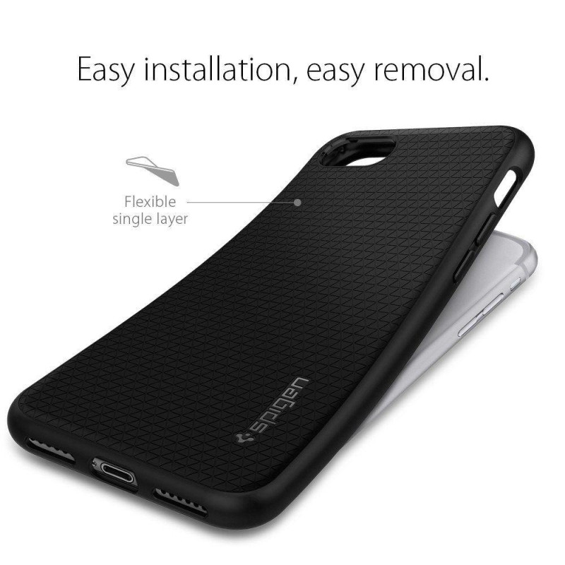 Spigen Liquid Air dėklas iPhone 7 / 8 Plus - juodas