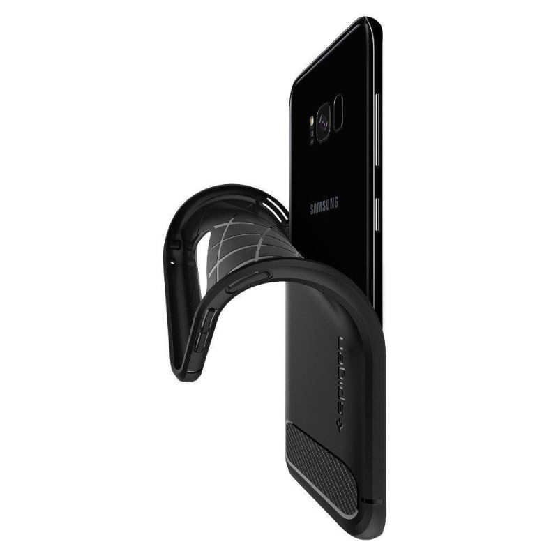 Spigen Rugged Armor dėklas, skirtas Samsung Galaxy S8 - juodas