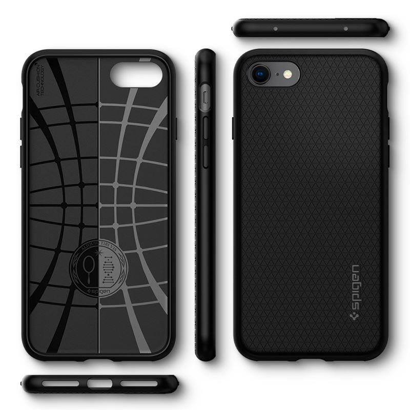 Spigen Liquid Air dėklas, skirtas iPhone 7 / 8 / SE 2020 / SE 2022 - juodas