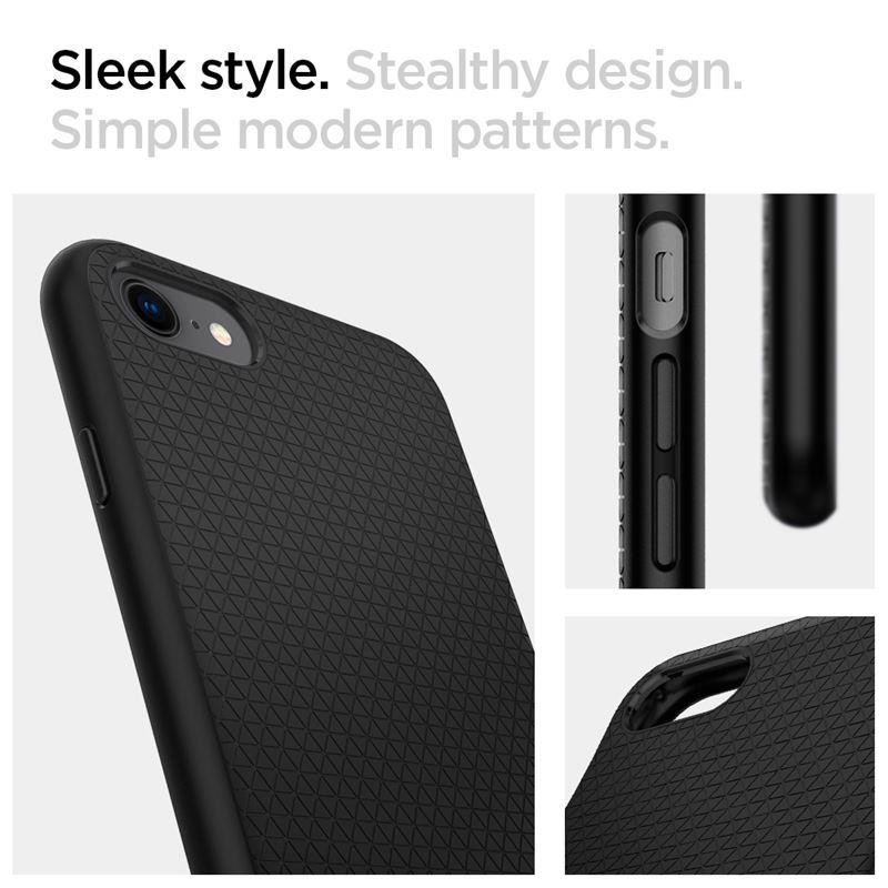 Spigen Liquid Air dėklas, skirtas iPhone 7 / 8 / SE 2020 / SE 2022 - juodas