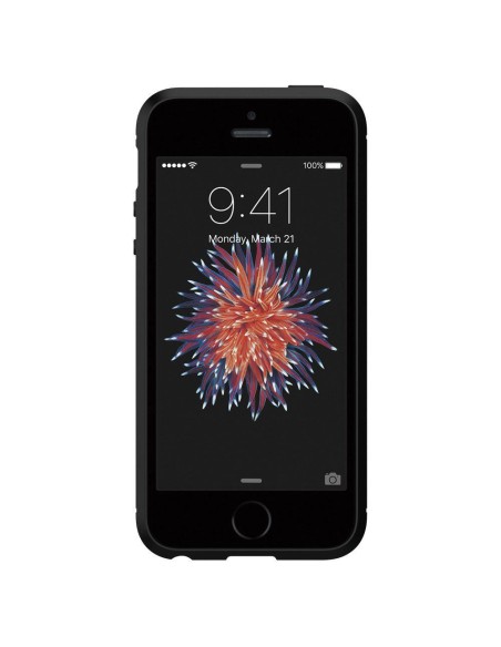 Spigen Rugged Armor dėklas iPhone 5S / SE - juodas Spigen Rugged Armor dėklas iPhone 5S / SE - juodas