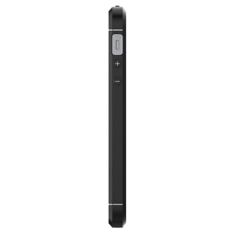 Spigen Rugged Armor dėklas iPhone 5S / SE - juodas