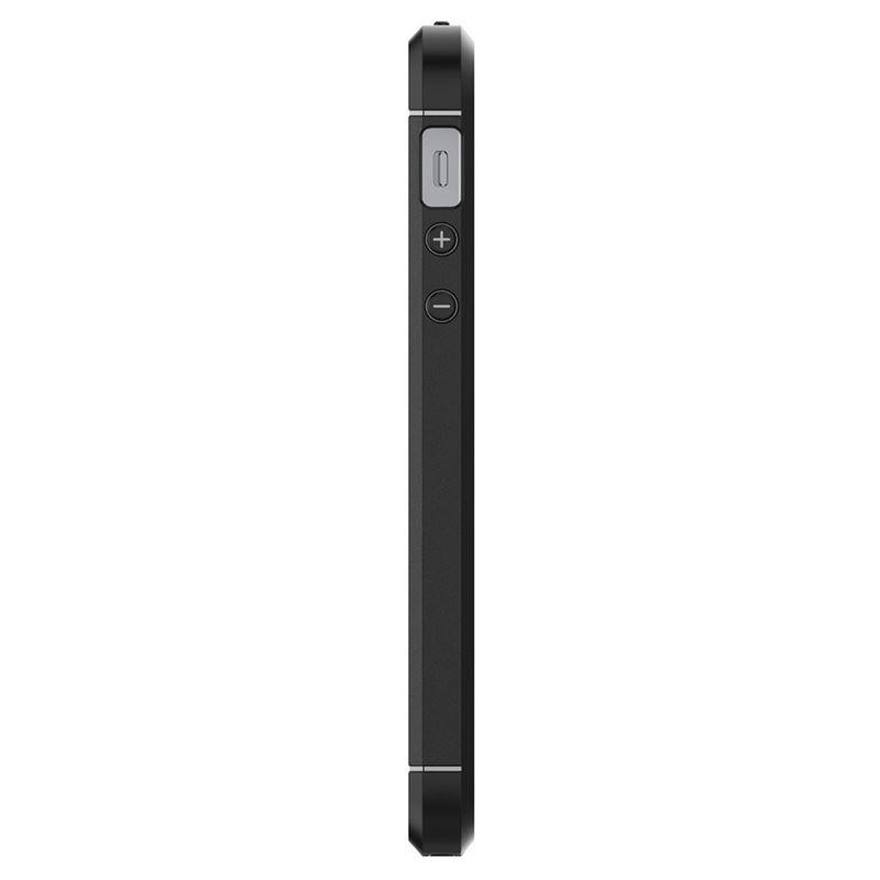 Spigen Rugged Armor dėklas iPhone 5S / SE - juodas