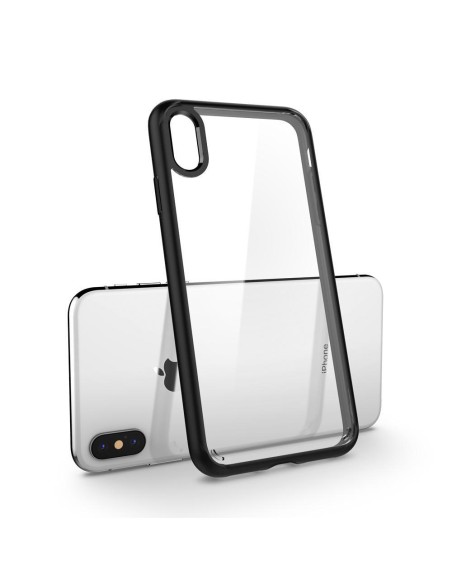 Spigen Ultra Hybrid dėklas, skirtas iPhone X / XS - matinė juoda Spigen Ultra Hybrid dėklas, skirtas iPhone X / XS - matinė juoda