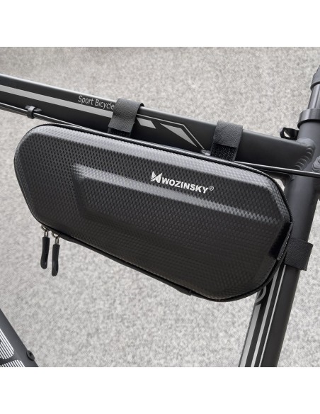 Dviračio rėmo krepšys 1,5 l juodas