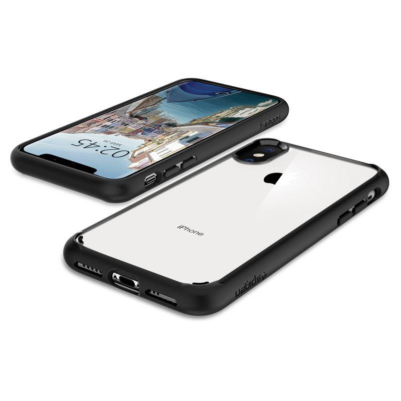 Spigen Ultra Hybrid dėklas, skirtas iPhone X / XS - matinė juoda