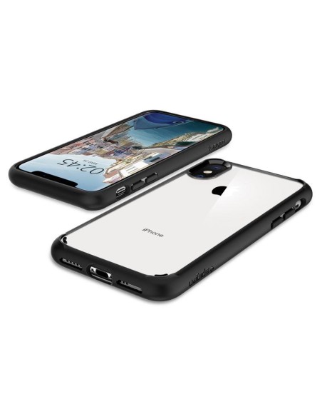 Spigen Ultra Hybrid dėklas, skirtas iPhone X / XS - matinė juoda Spigen Ultra Hybrid dėklas, skirtas iPhone X / XS - matinė juoda