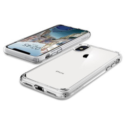 Spigen Ultra Hybrid dėklas iPhone X / XS - skaidrus