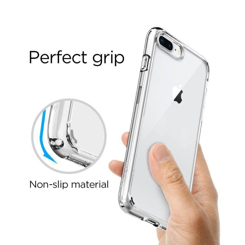 Spigen Ultra Hybrid 2 dėklas, skirtas iPhone 7/ 8 Plus - skaidrus