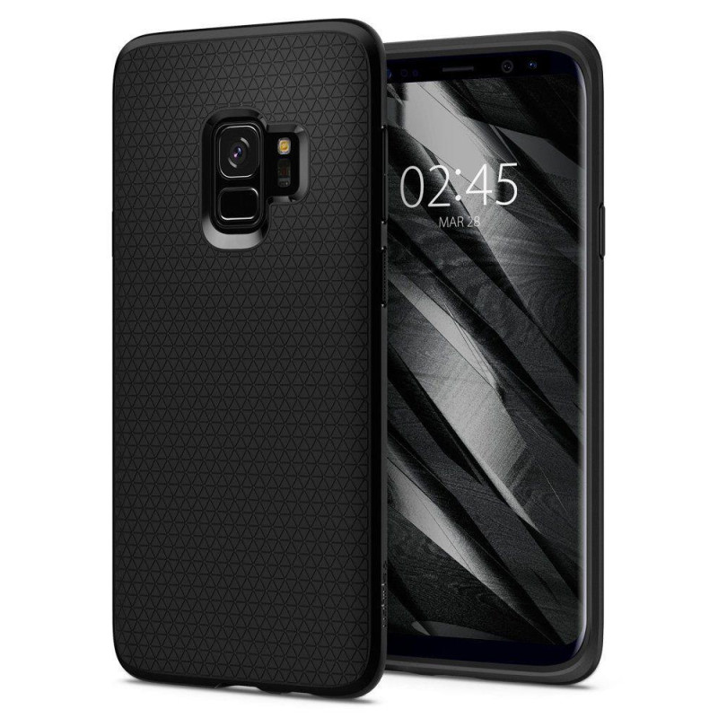 Spigen Liquid Air dėklas, skirtas Samsung Galaxy S9 - matinė juoda Spigen Liquid Air dėklas, skirtas Samsung Galaxy S9 - matinė juoda